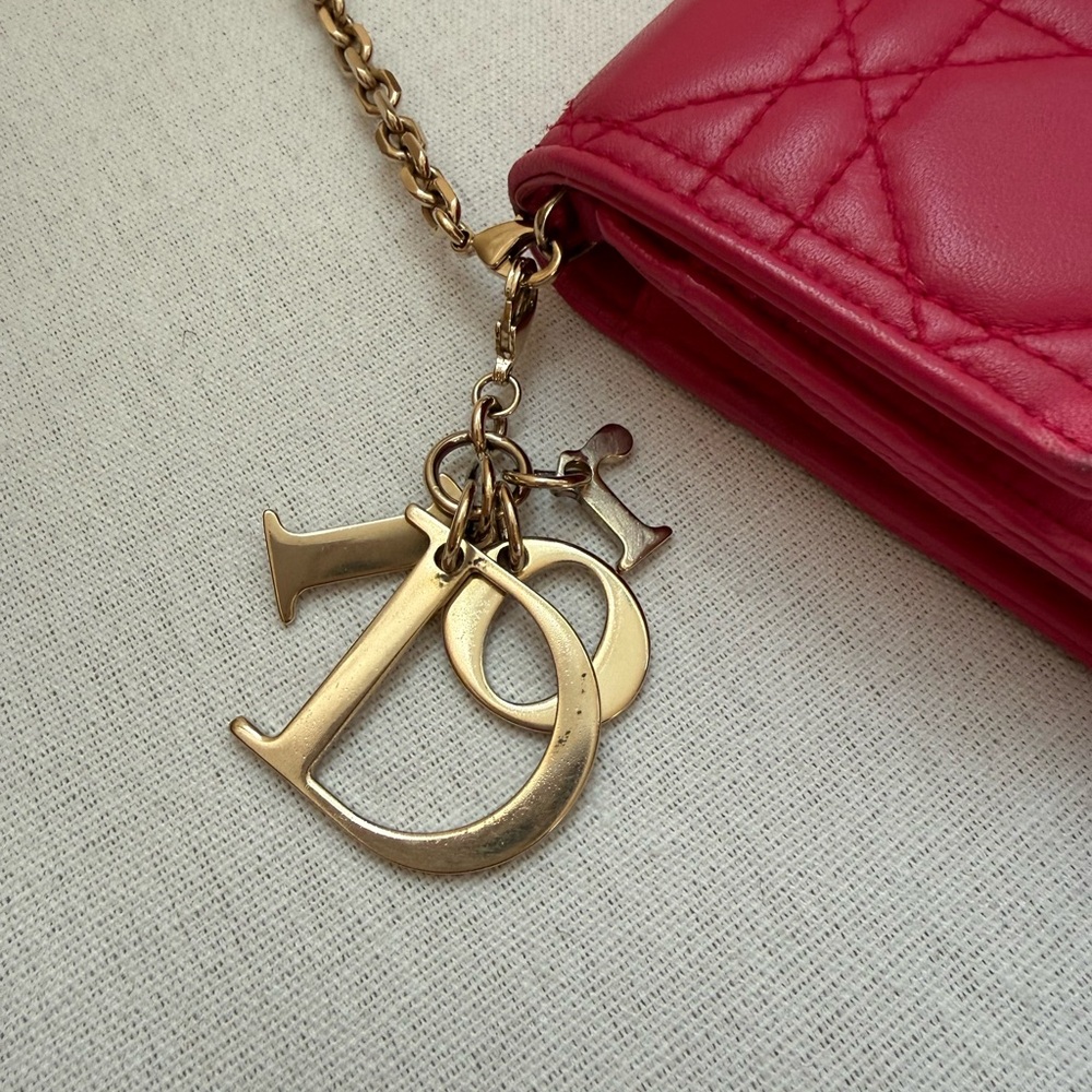 Dior Cannage Lambskin Lady Dior in Fuchsia - Picture 5 of 9